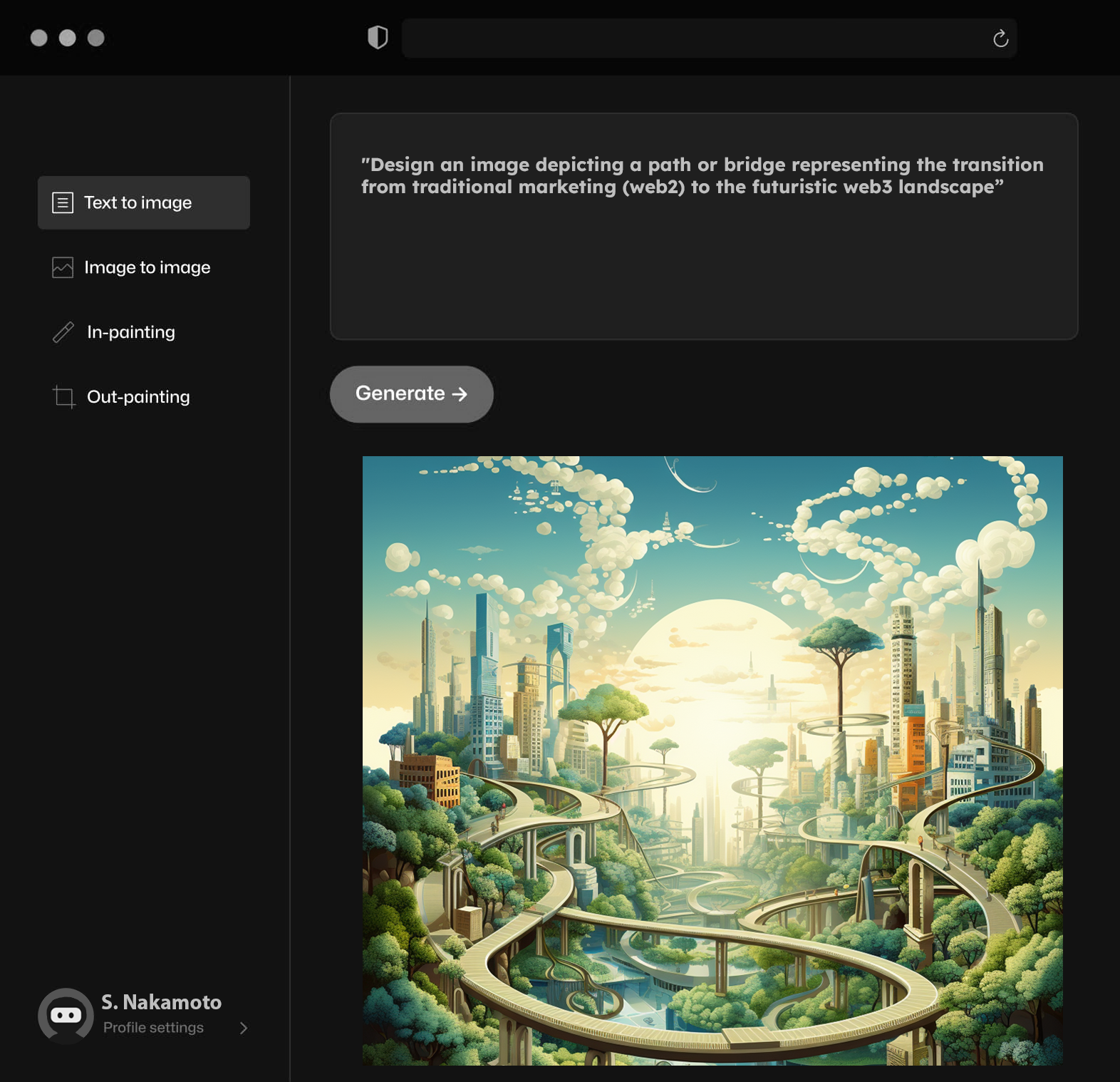Third Media Web3 Marketing AI image generator application